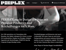 Tablet Screenshot of perplex.ch